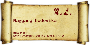 Magyary Ludovika névjegykártya